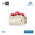 Male Thread Butterfly Handle Brass Ball Valve with Ce Mark